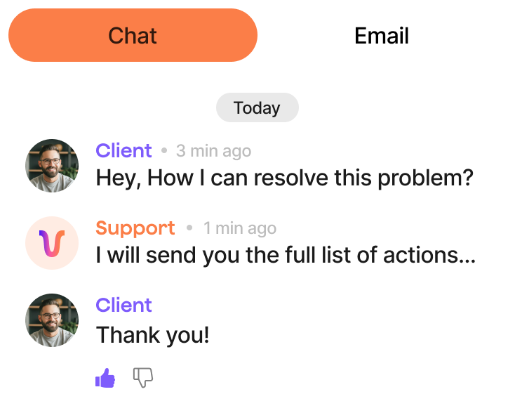 Chat & Email Support